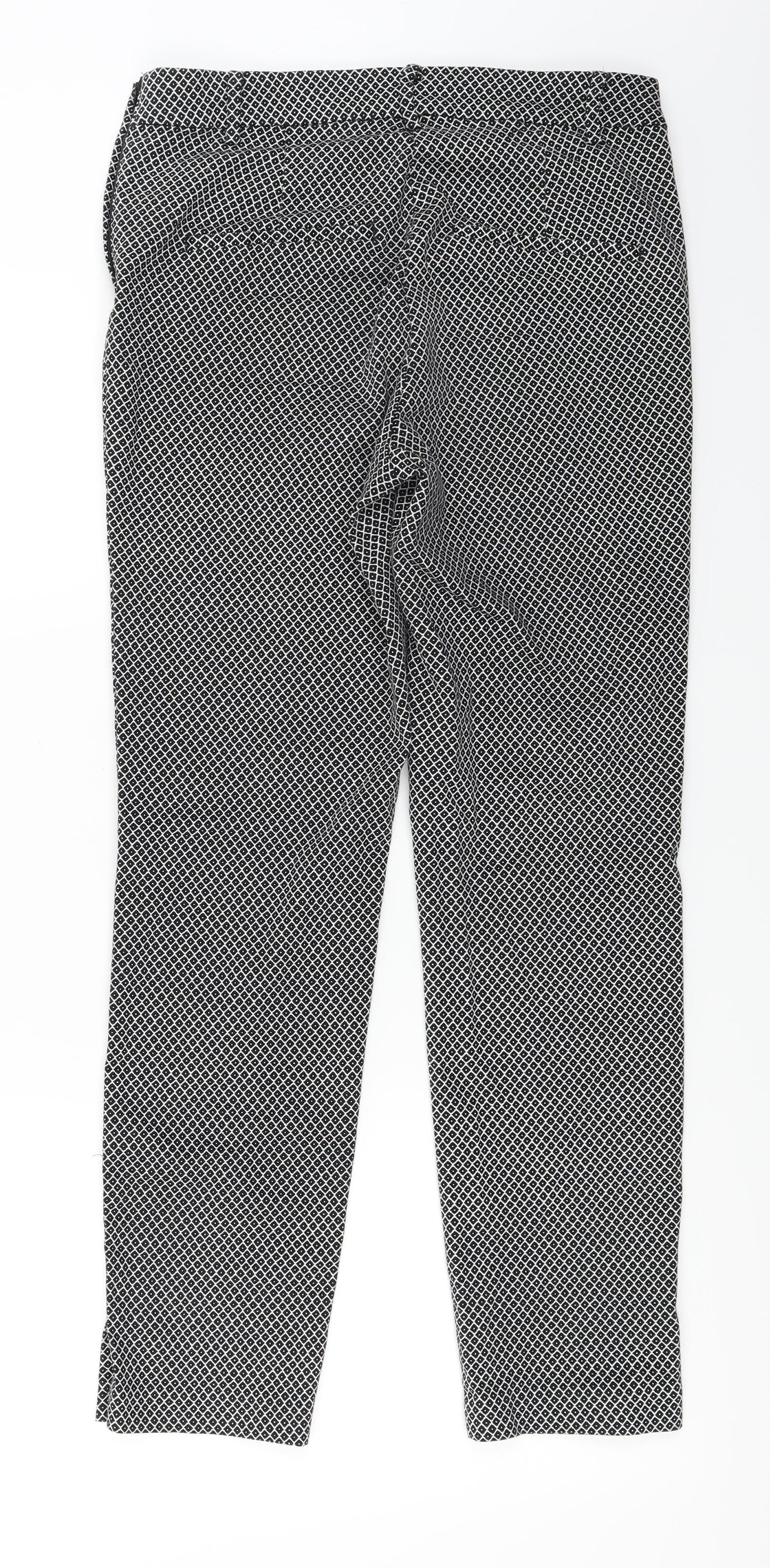 Womens UK Size 8 H&M Regular Fit  Black Trousers