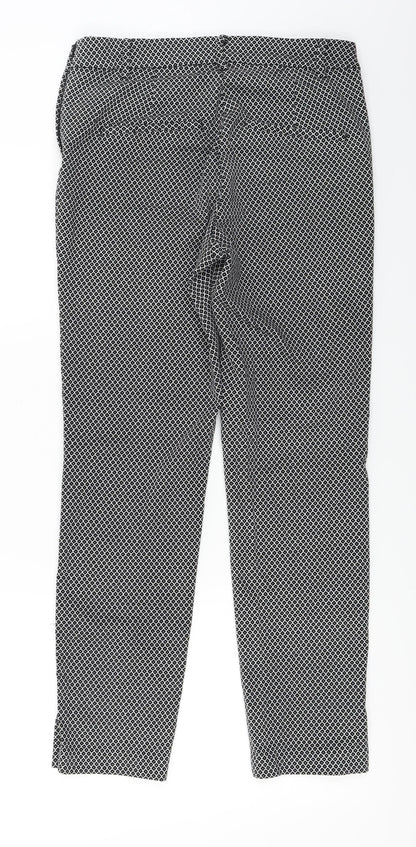 Womens UK Size 8 H&M Regular Fit  Black Trousers