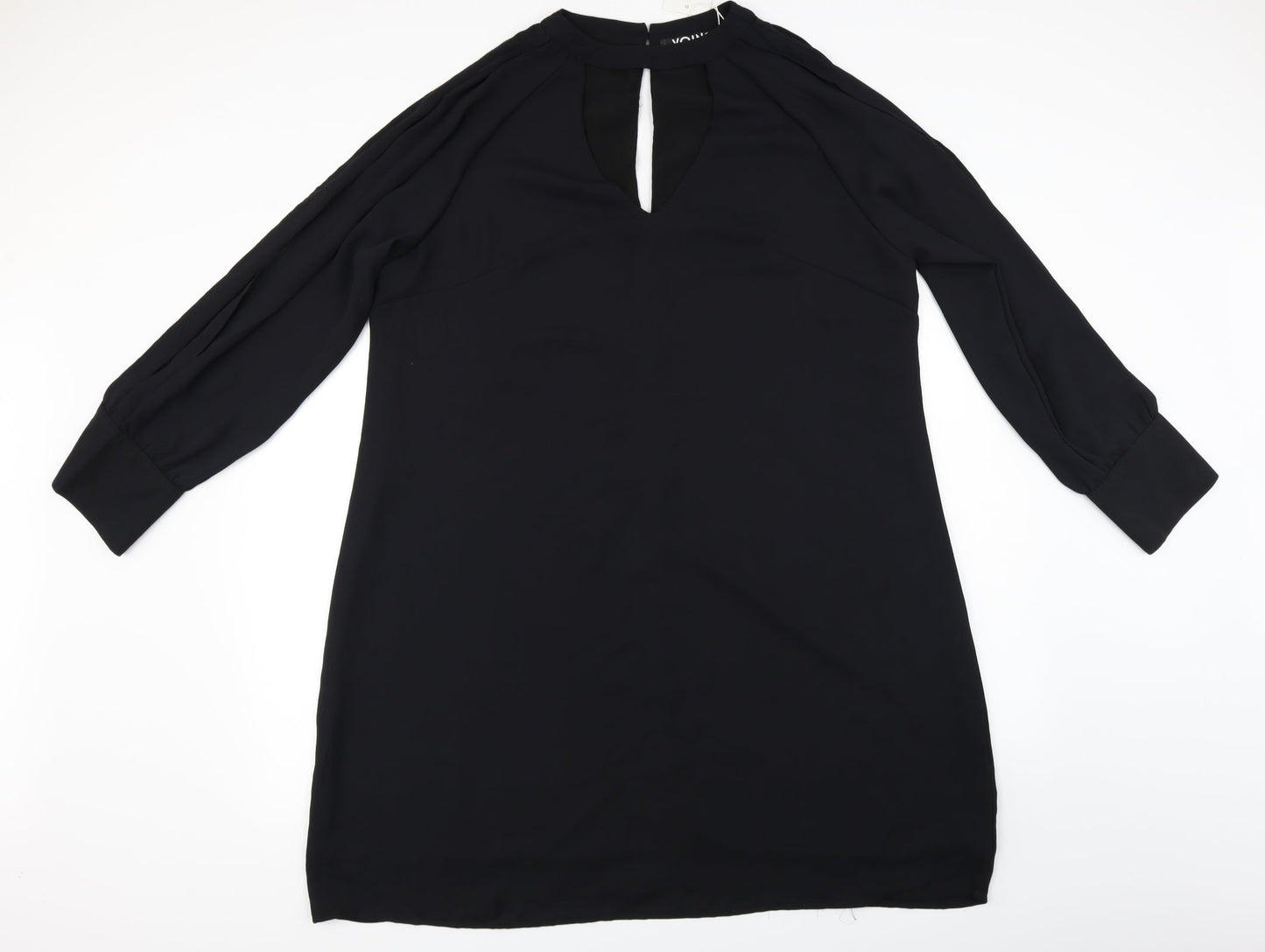 Womens UK Size XL Yoins Black Basic Blouse