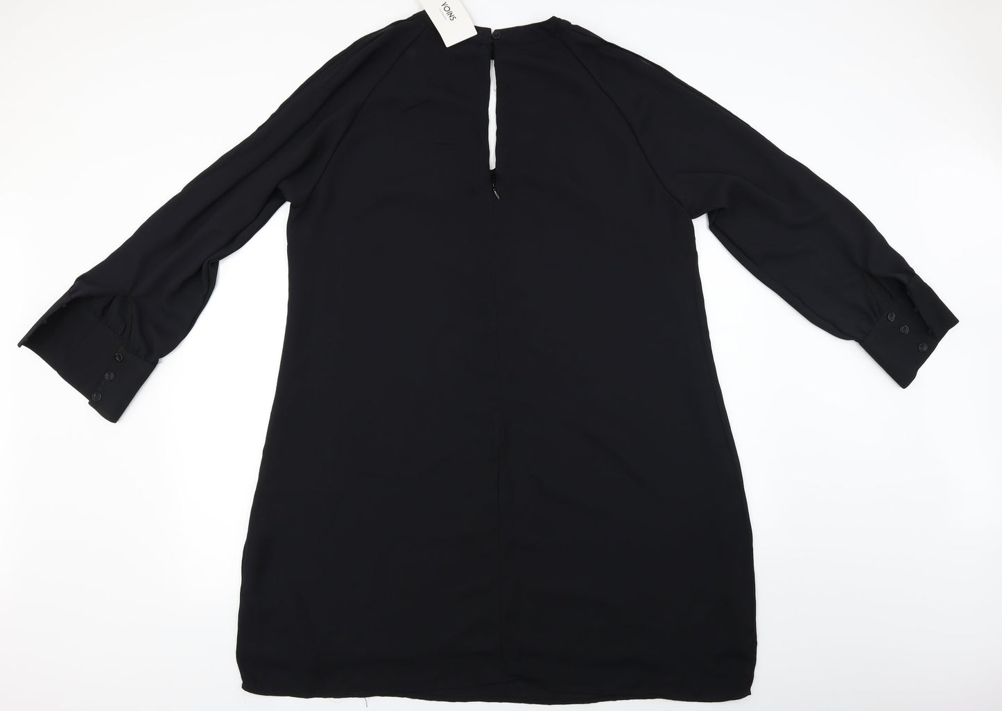 Womens UK Size XL Yoins Black Basic Blouse