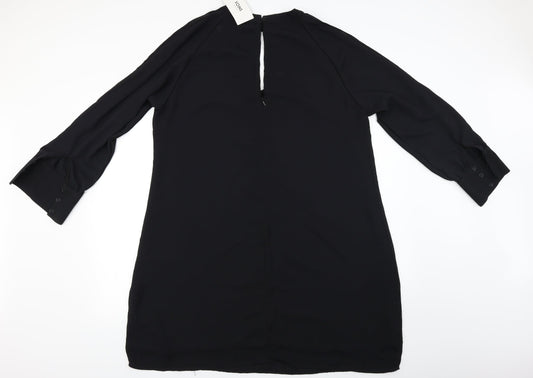 Womens UK Size XL Yoins Black Basic Blouse