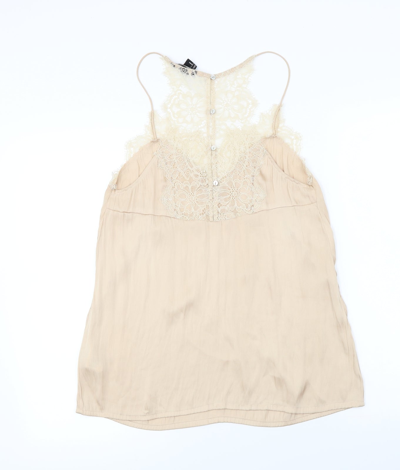 Womens UK Size 8 H&M Pink Basic T-Shirt