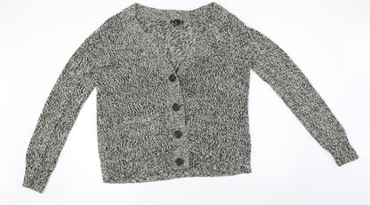 H&M  Womens Grey   Cardigan Jumper Size M