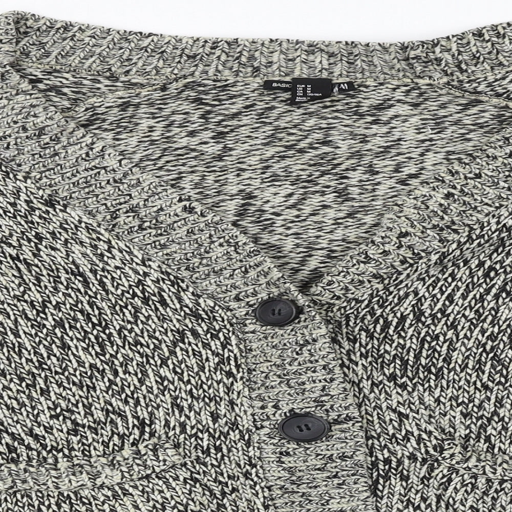 H&M  Womens Grey   Cardigan Jumper Size M