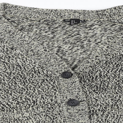 H&M  Womens Grey   Cardigan Jumper Size M