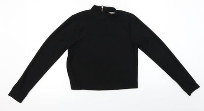 Additional front view of Limited Edition women’s black jumper, size UK 10