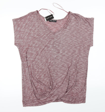 Womens UK Size 12 Select Red Basic T-Shirt