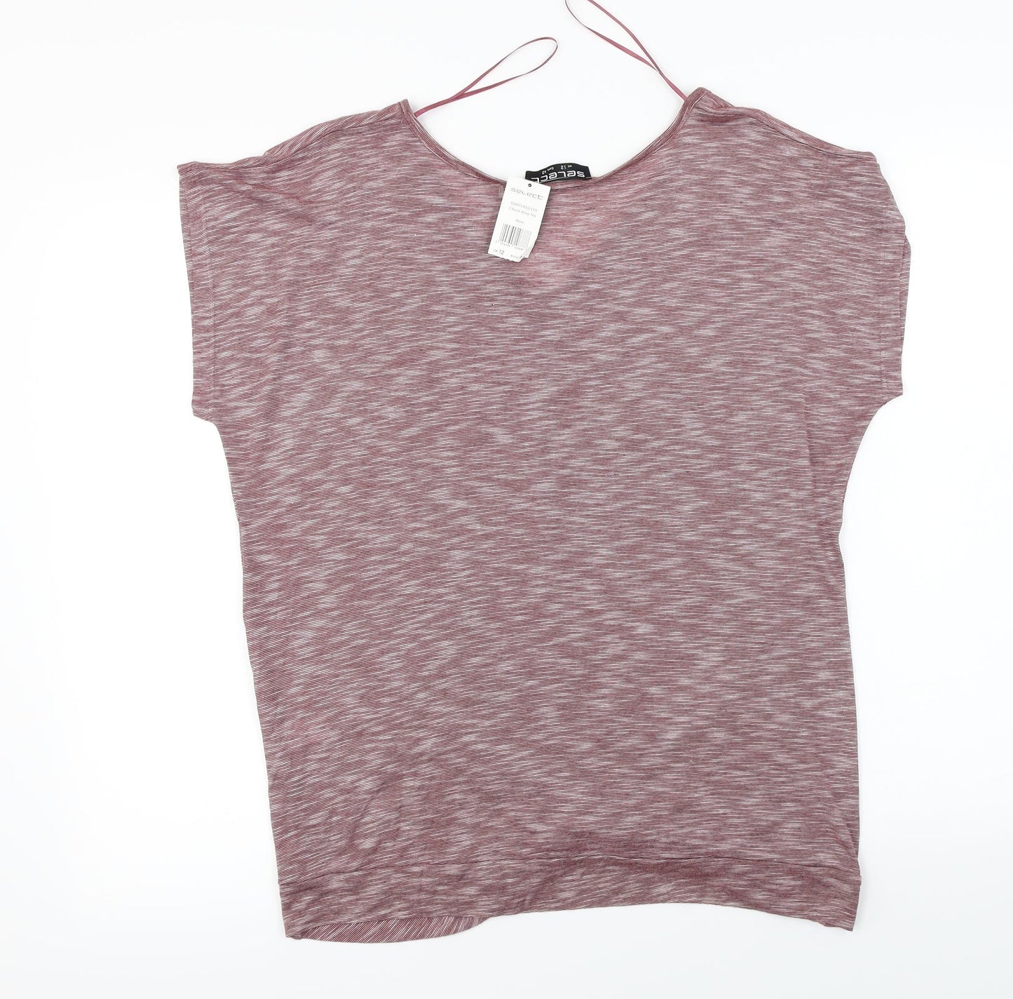 Womens UK Size 12 Select Red Basic T-Shirt