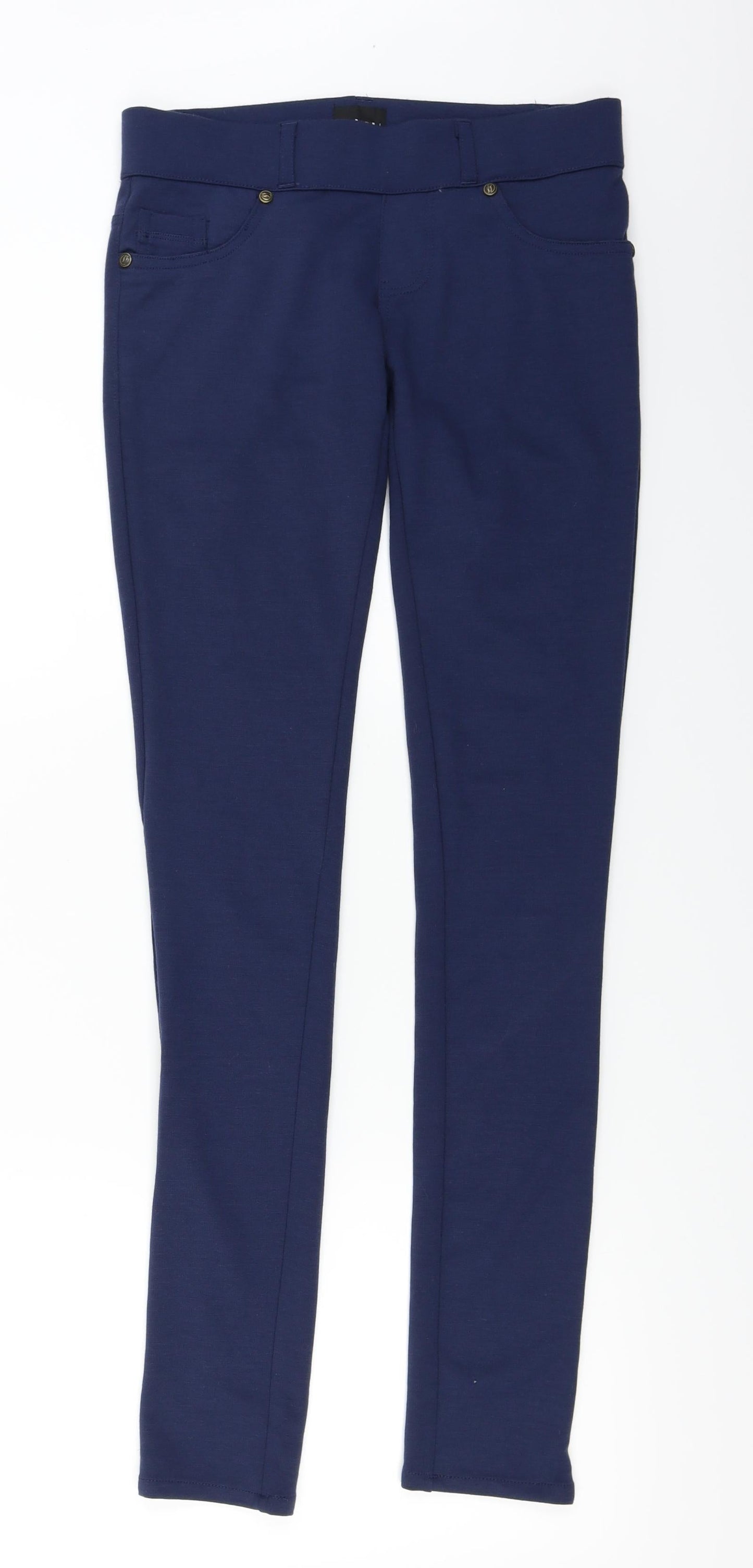 BYOU  Womens Blue   Trousers  Size 12 L28 in