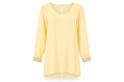 VILLA Womens Beige  Rayon Shift  Size L