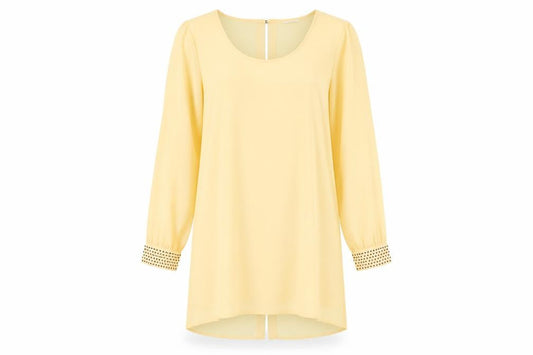 VILLA Womens Beige  Rayon Shift  Size L