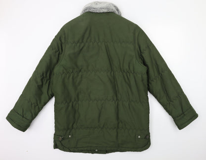 Damo Womens Green   Overcoat Coat Size 12