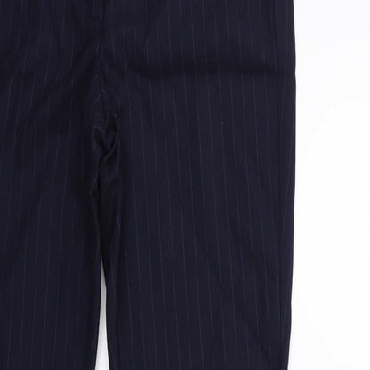 David luke Womens Blue Striped  Trousers  Size 26 in L31 in