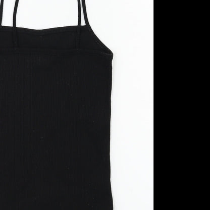 PRETTYLITTLETHING Womens Black   Basic Tank Size 10