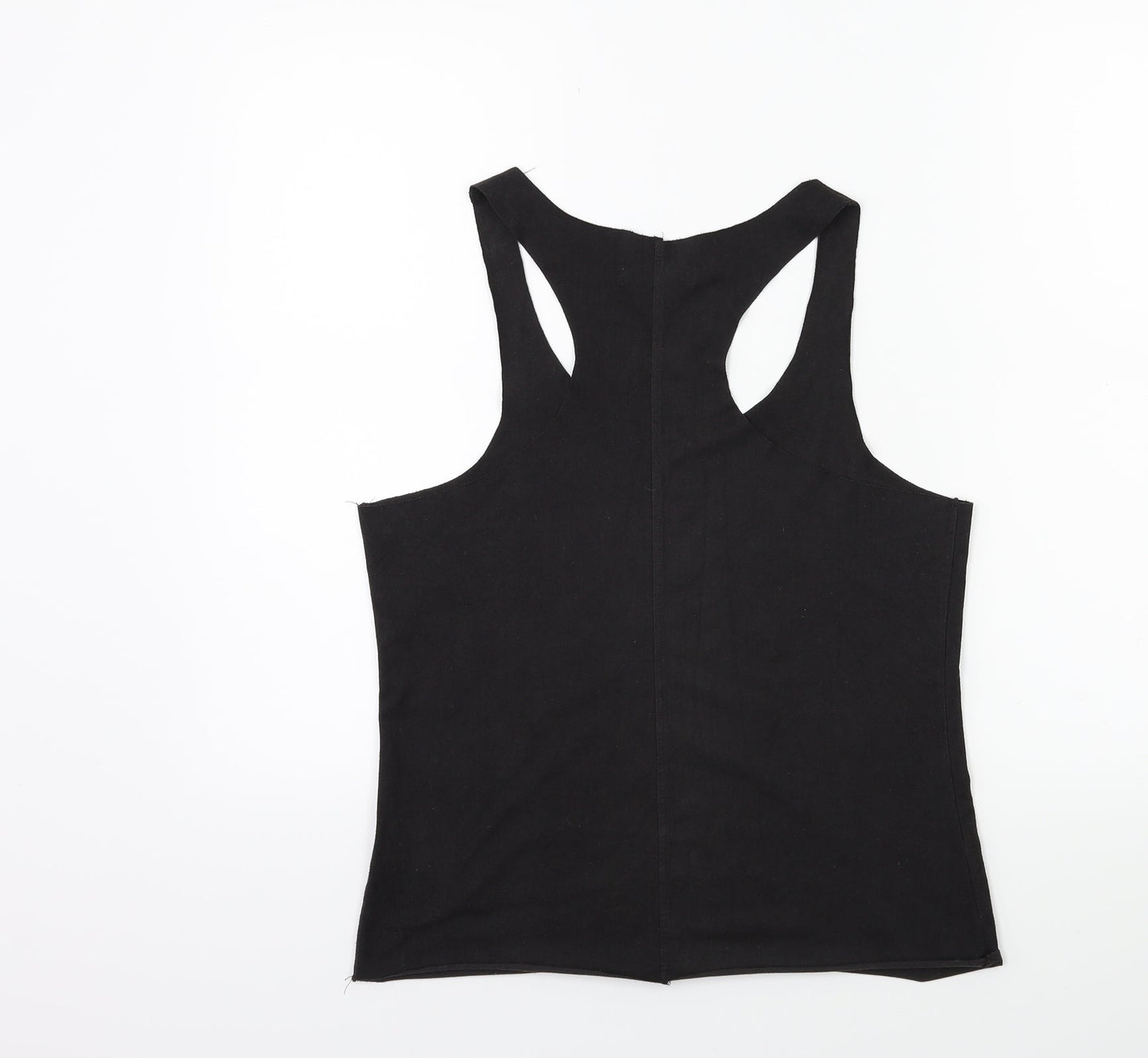 Womens UK Size 8 New Look Black Basic Tank