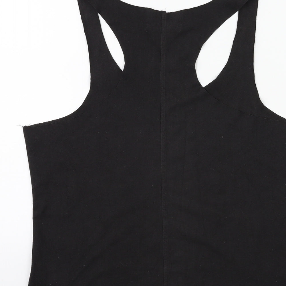 Womens UK Size 8 New Look Black Basic Tank
