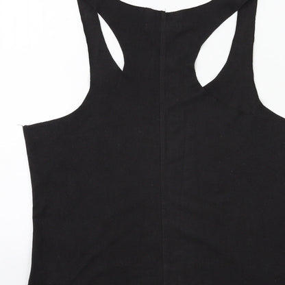 Womens UK Size 8 New Look Black Basic Tank