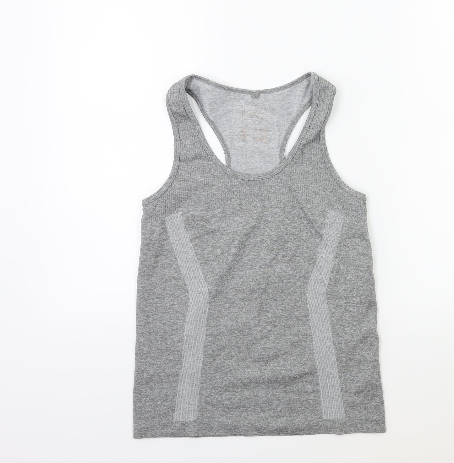 WORKOUT Womens Grey   Basic Tank Size 6