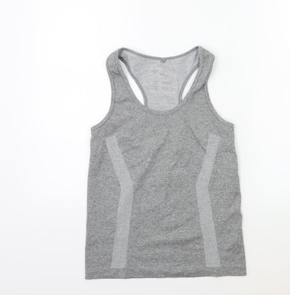 WORKOUT Womens Grey   Basic Tank Size 6