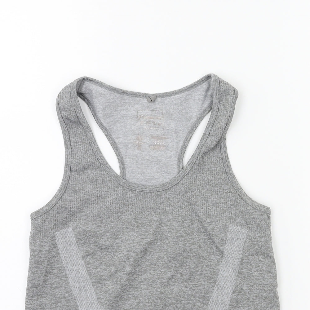 WORKOUT Womens Grey   Basic Tank Size 6