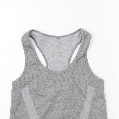 WORKOUT Womens Grey   Basic Tank Size 6
