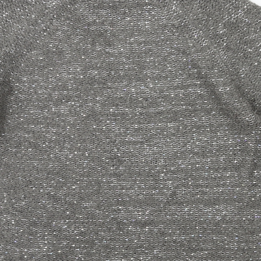 Brand and care label for George women’s grey knit jumper, size UK 14