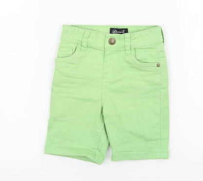 Denim & Co. Boys Green  Denim Cargo Jeans Size 12-18 Months