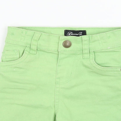 Denim & Co. Boys Green  Denim Cargo Jeans Size 12-18 Months
