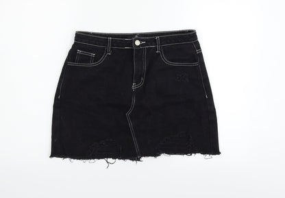 Womens UK Size 12 Misguided Flare  Skirt