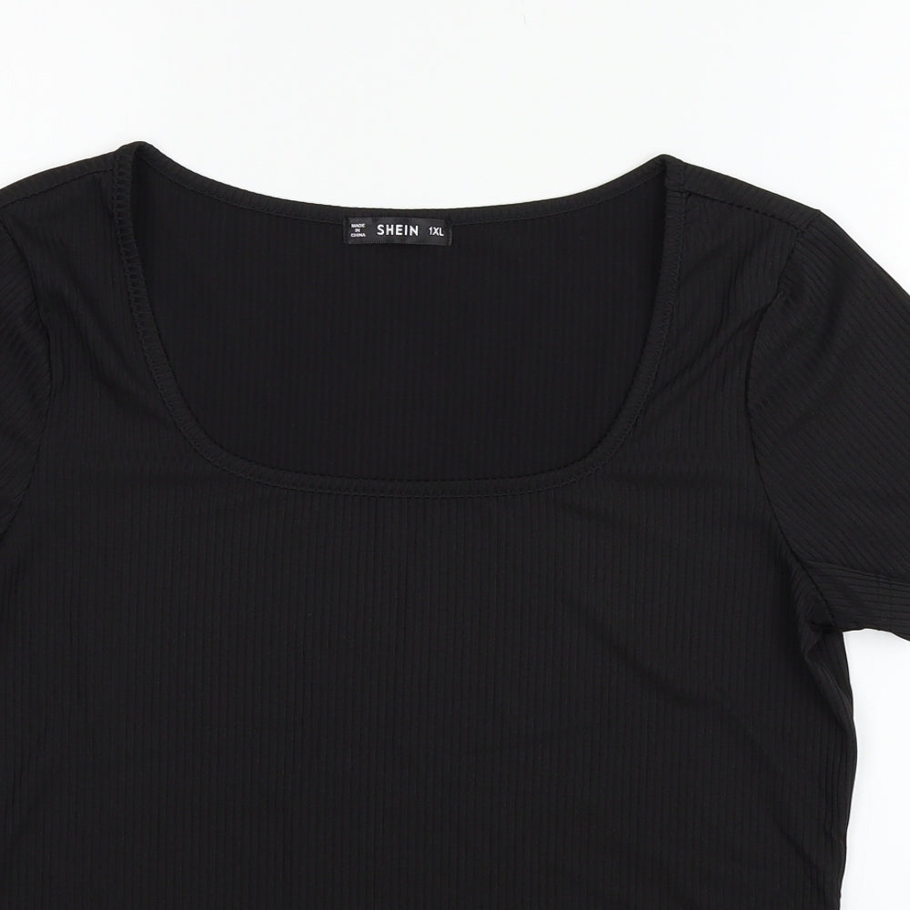 SheIn Womens Black   Basic T-Shirt Size XL