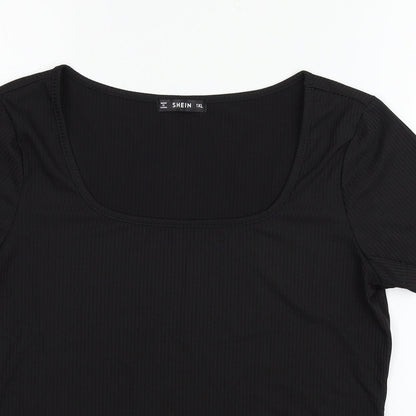 SheIn Womens Black   Basic T-Shirt Size XL