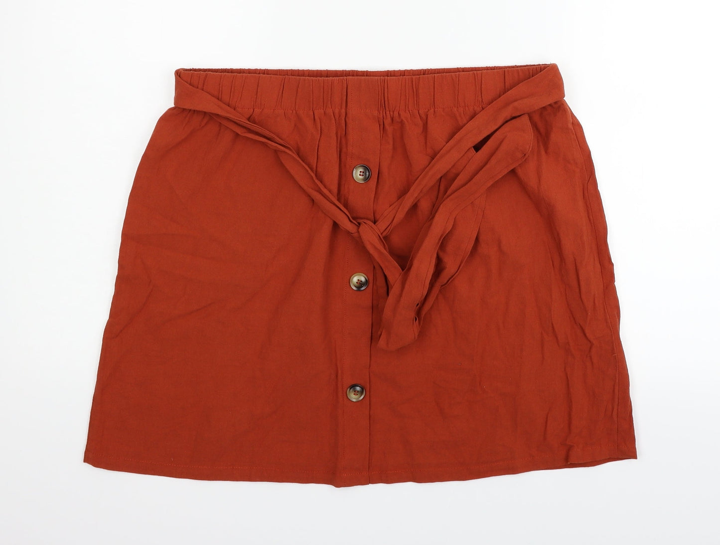 SheIn Womens Orange   Flare Skirt Size XL