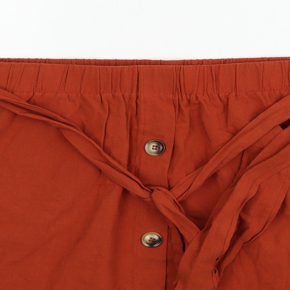 SheIn Womens Orange   Flare Skirt Size XL