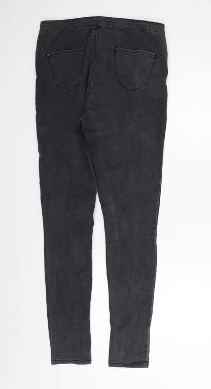 RE Womens Grey   Straight Jeans Size 10 L29 in