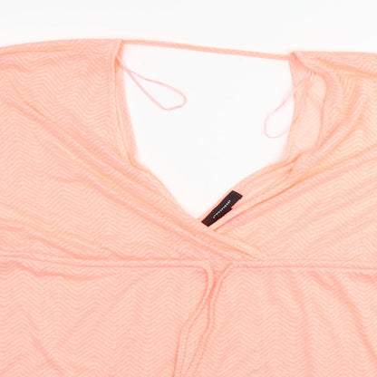 Womens UK Size L Atmosphere Orange Basic T-Shirt