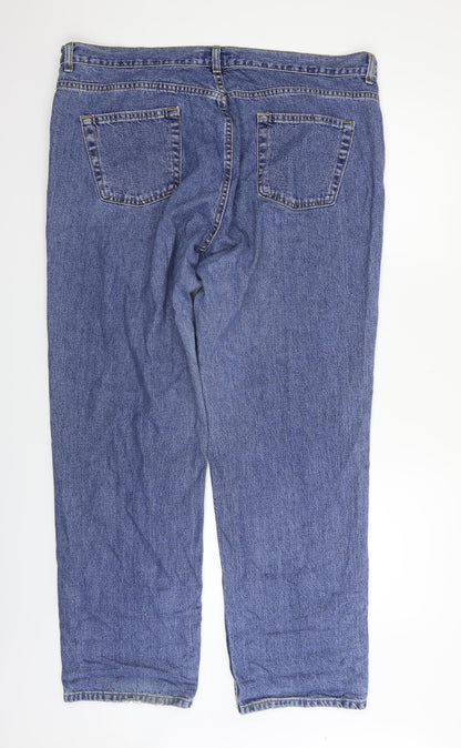 Faded Glory Womens Blue   Straight Jeans Size 40 in L30 in