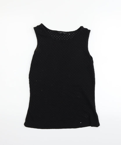Womens UK Size 6 New Look Black Basic Tank