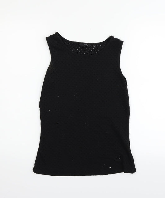 Womens UK Size 6 New Look Black Basic Tank