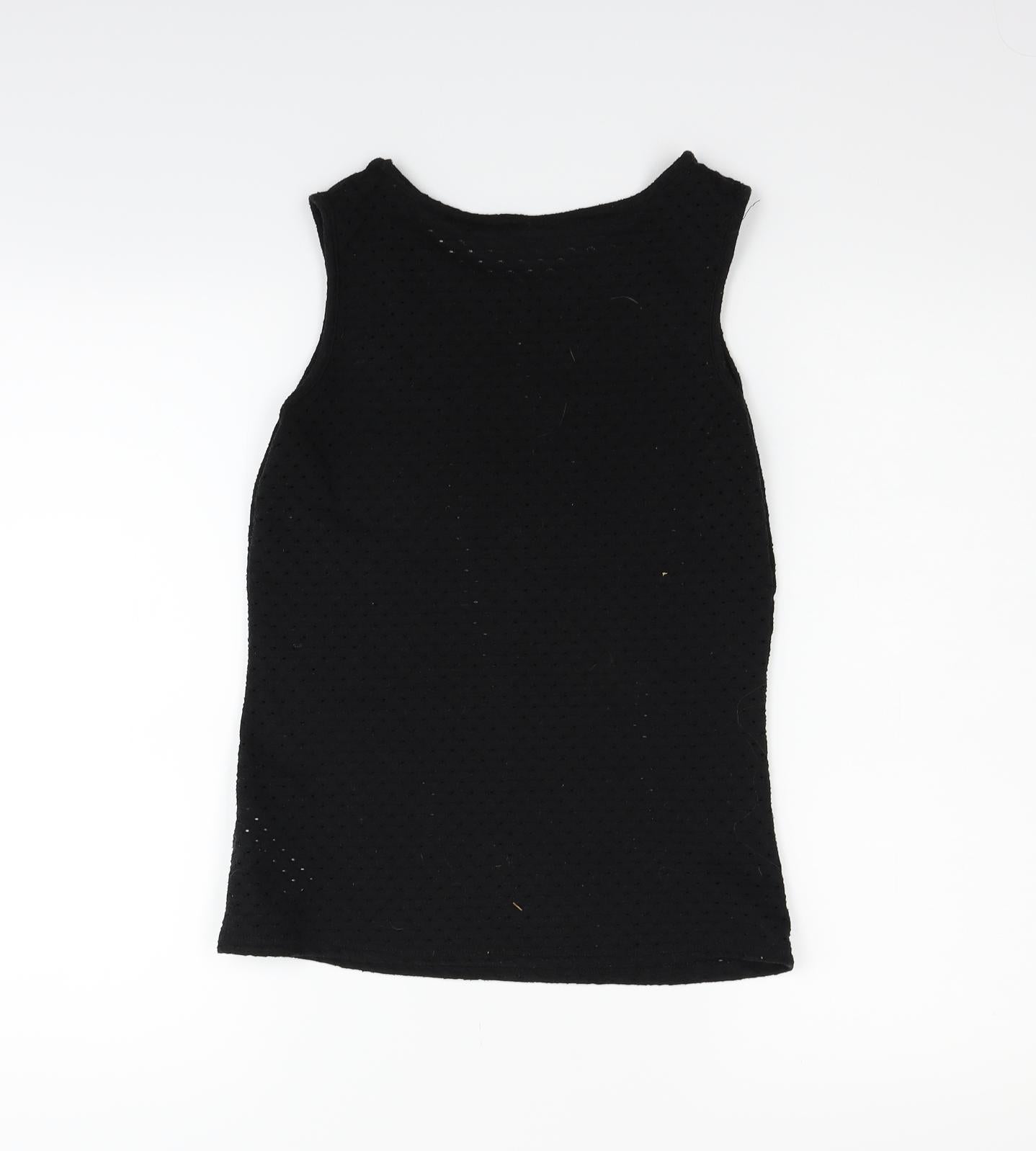 Womens UK Size 6 New Look Black Basic Tank