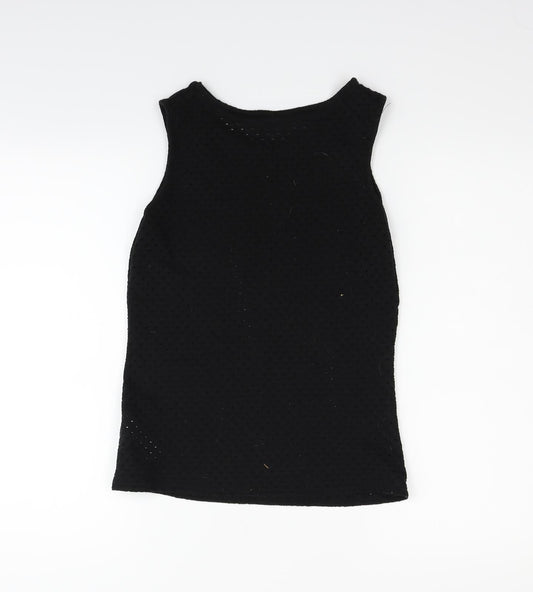 Womens UK Size 6 New Look Black Basic Tank