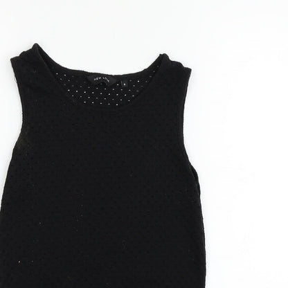 Womens UK Size 6 New Look Black Basic Tank