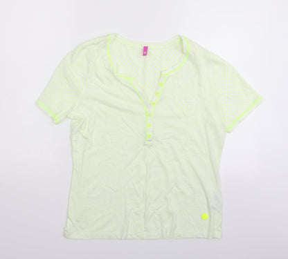 Basler Womens Gold Polka Dot  Basic T-Shirt Size 14