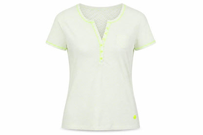 Basler Womens Gold Polka Dot  Basic T-Shirt Size 14