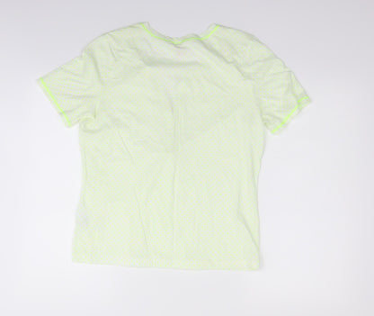 Basler Womens Gold Polka Dot  Basic T-Shirt Size 14