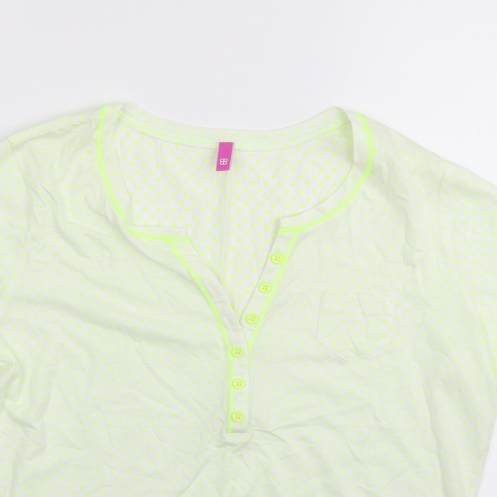 Basler Womens Gold Polka Dot  Basic T-Shirt Size 14