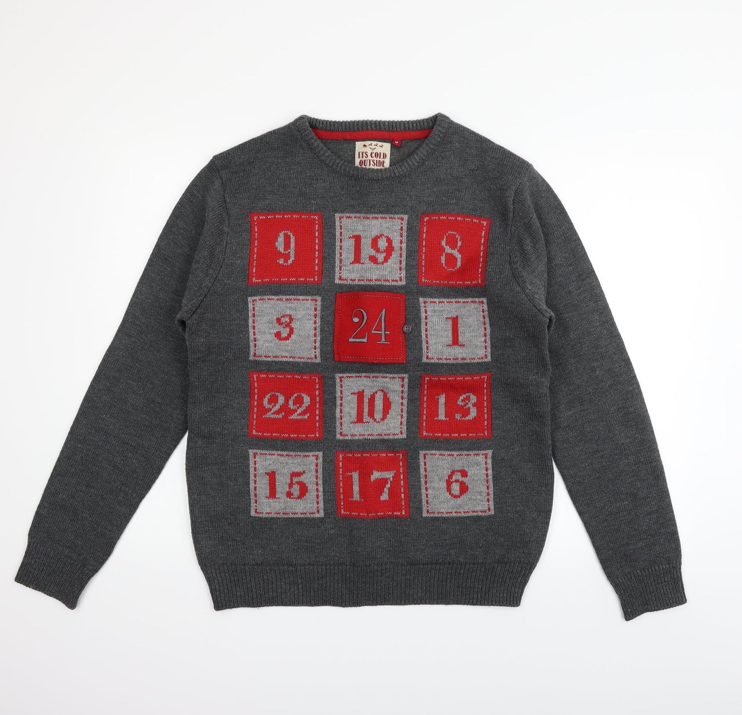 Threadbare Mens Grey   Pullover Jumper Size M