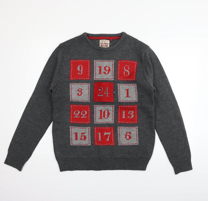 Threadbare Mens Grey   Pullover Jumper Size M