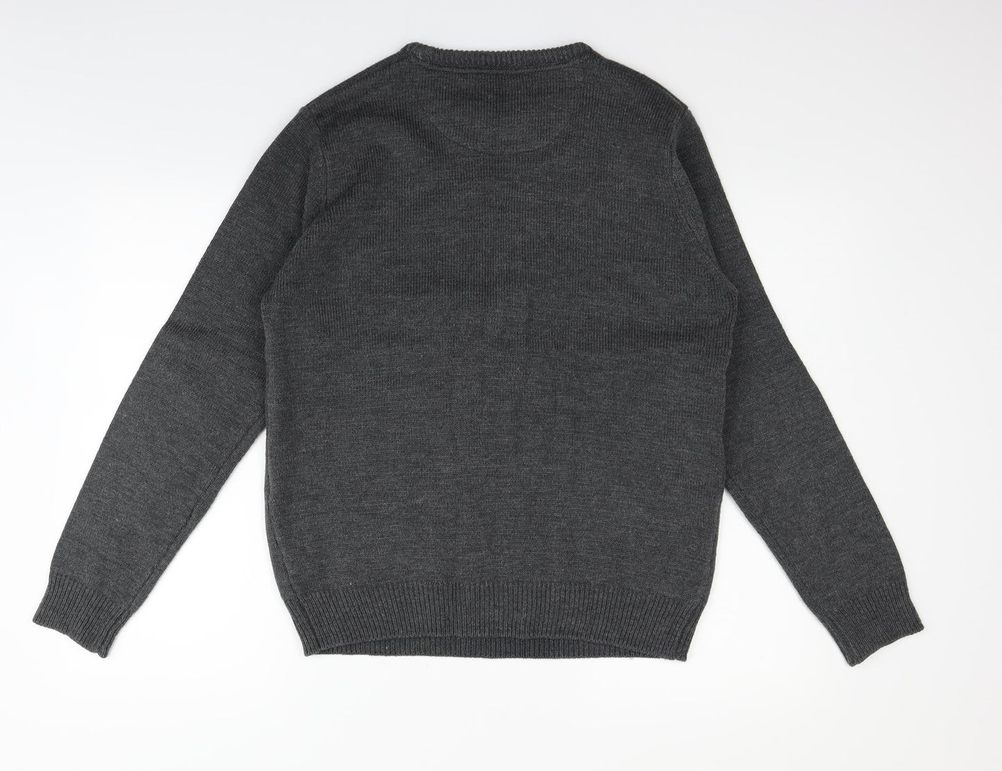 Threadbare Mens Grey   Pullover Jumper Size M