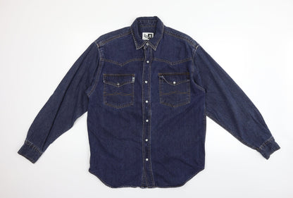 the look Womens Blue   Jacket  Size L