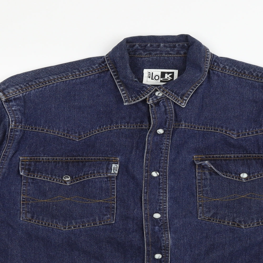the look Womens Blue   Jacket  Size L
